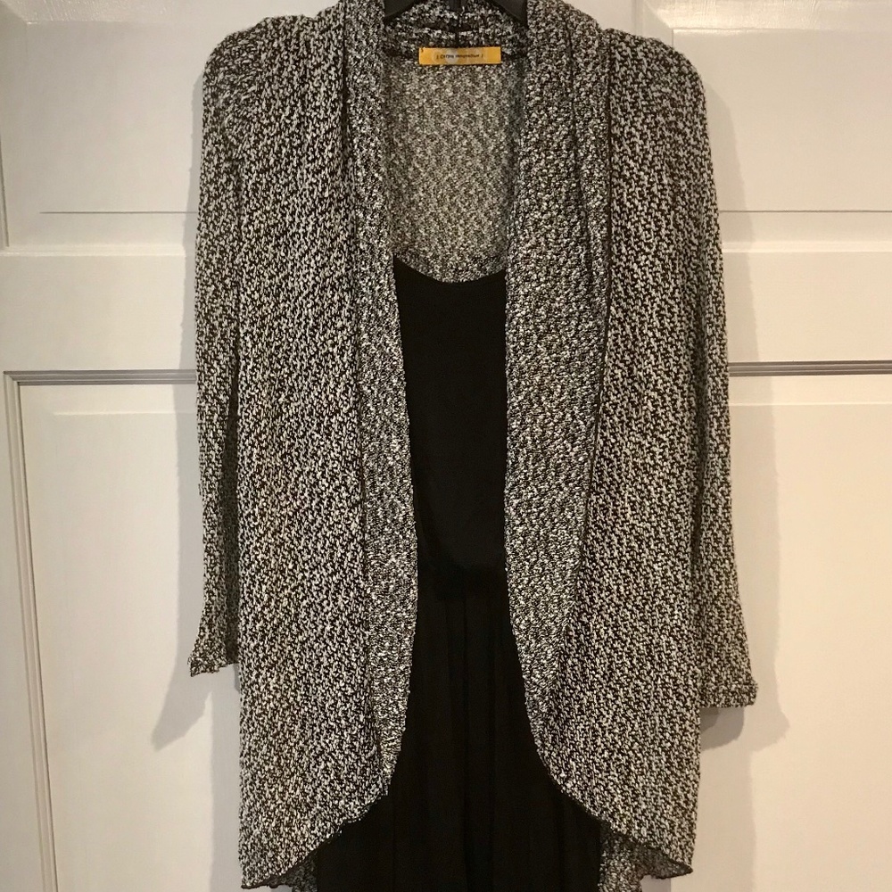 Black and white sweater
